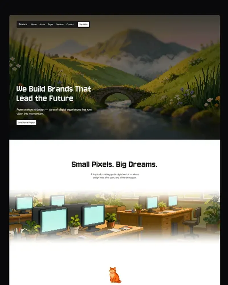 Media Studio demo — Pexora home page