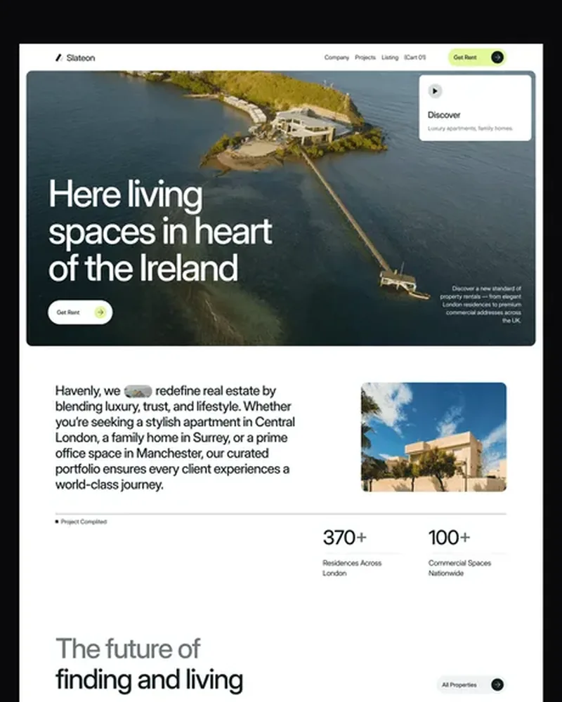 Real Estate demo — Slateon home page